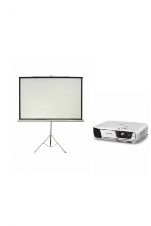 Projector - Epson X41 3600 Lumens with Screen 4 Feet * 6 Feet